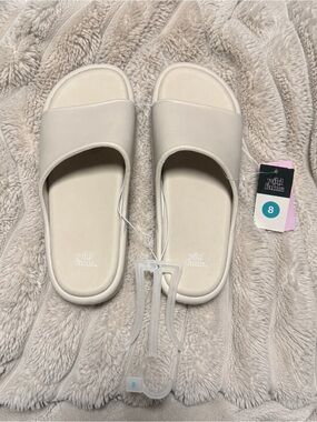 wild fable Cream Slide Sandals - Women's